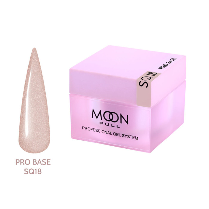 База для нігтів Moon Full Nude PRO Base № SQ18, 30 мл. бронзова (5905123027086)