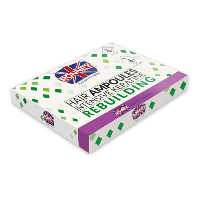 Ампули для інтенсивного відновлення волосся RONNEY Intensive KERATINE Rebuilding з кератином, 6 шт (5060456778712)