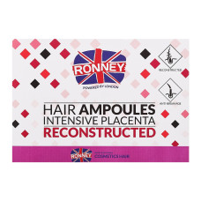 Ампули проти випадіння волосся RONNEY Intensive Placenta, 6 шт (5060456778811)