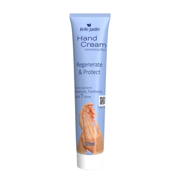 Крем для рук Belle Jardin Hand Cream Regenerate з гіалуроновою кислотою та пантенолом, 125 мл (5907582908937)