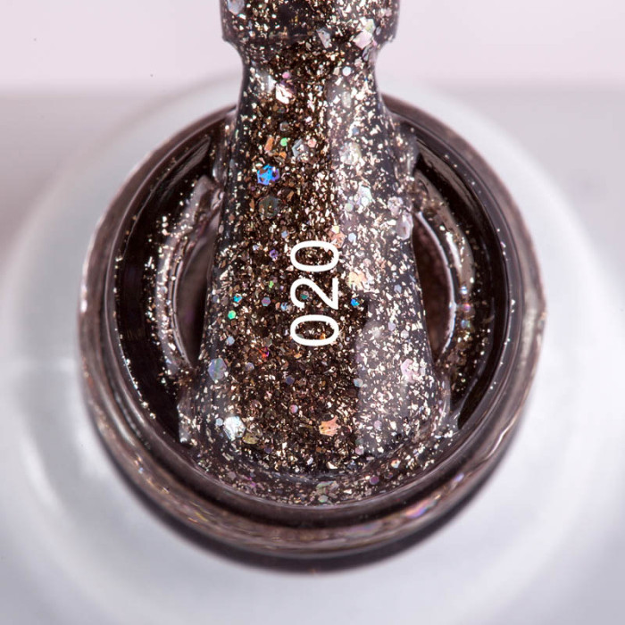 Гель-лак для нігтів Baby Moon 8 мл № 020 Срібний космос (5905123018589)