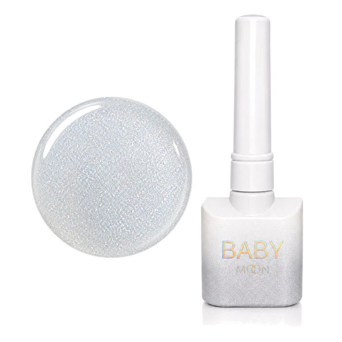 Гель-лак для нігтів Baby Moon 8 мл № 113 Срібний пил (5905123019517)