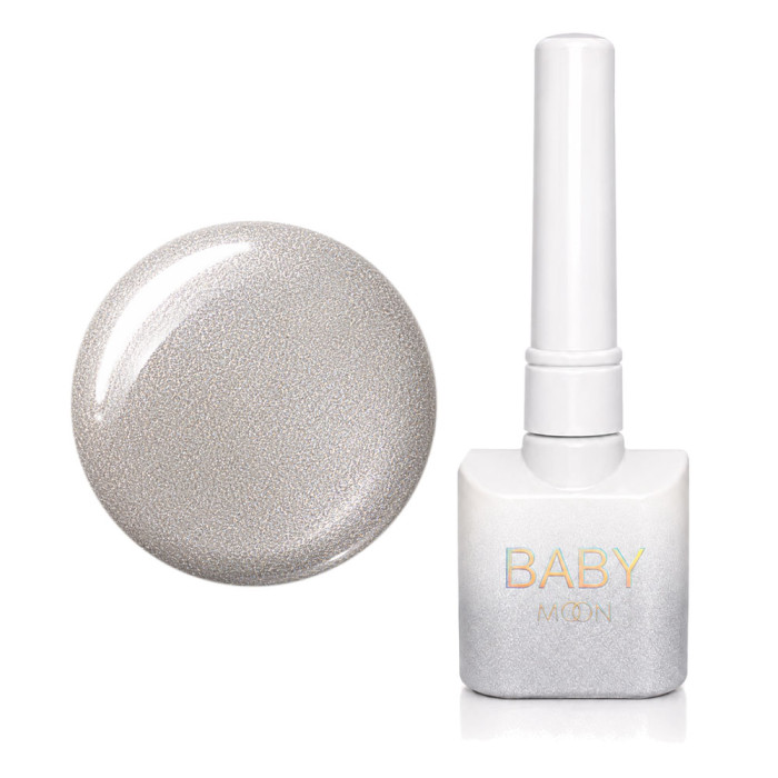 Гель-лак для нігтів Baby Moon 8 мл № 114 Срібна галактика (5905123019524)