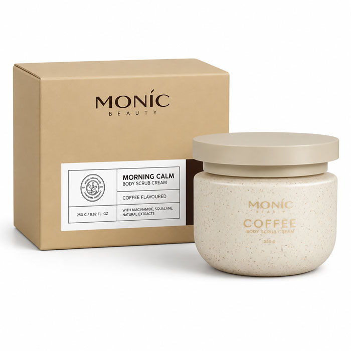 Крем-скраб для тіла Monic Beauty Morning Calm з ароматом кави, 250 г (5061010286834)