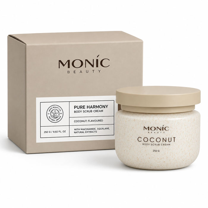 Крем-скраб для тіла Monic Beauty Pure Harmony з ароматом кокоса, 250 г (5061010286827)
