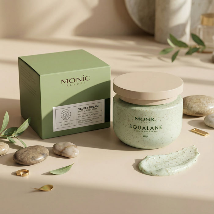 Крем-скраб для тіла Monic Beauty Velvet Dream зі скваланом, 250 г (5061010286841)