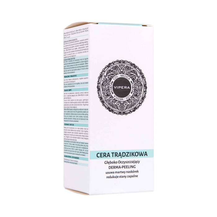 Очищуючий пілінг для шкіри з акне Vipera Cos-Medica Acne-Prone Skin для жирної та комбінованої шкіри, 50 мл (5903587620799)