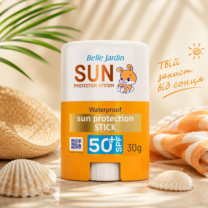 Сонцезахисний стік Belle Jardin Sun SPF 50 водостійкий, 30 г (5907582909194)