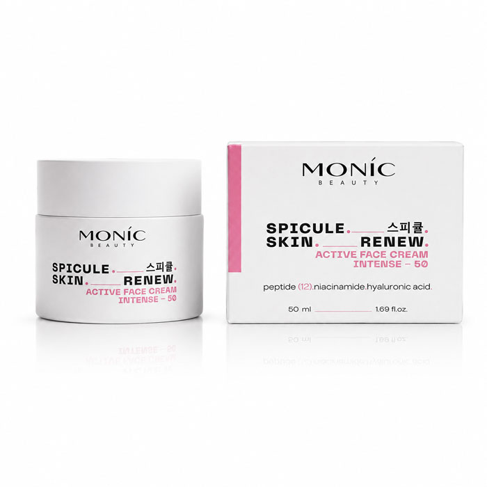 Крем для обличчя Monic Beauty Spicule Skin Renew Intense-50 з мікроголками, гіалуроновою кислотою, 50 мл (5061010293788)