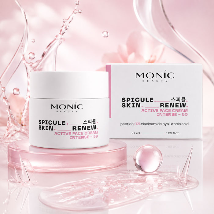 Крем для обличчя Monic Beauty Spicule Skin Renew Intense-50 з мікроголками, гіалуроновою кислотою, 50 мл (5061010293788)