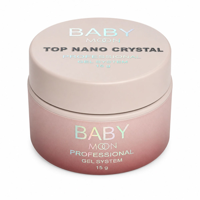 Топ для гель-лакуBaby Moon Nano Crystal без липкого шару 15 мл (5905123011986)