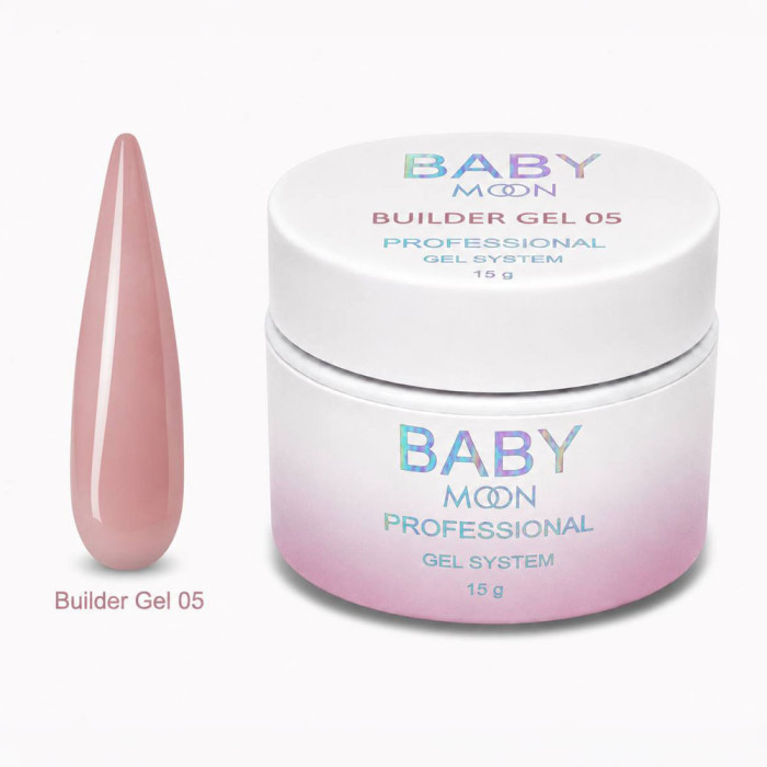 Моделюючий гель для нігтів Baby Moon Builder Gel, 15мл № 05 (5905123011771)