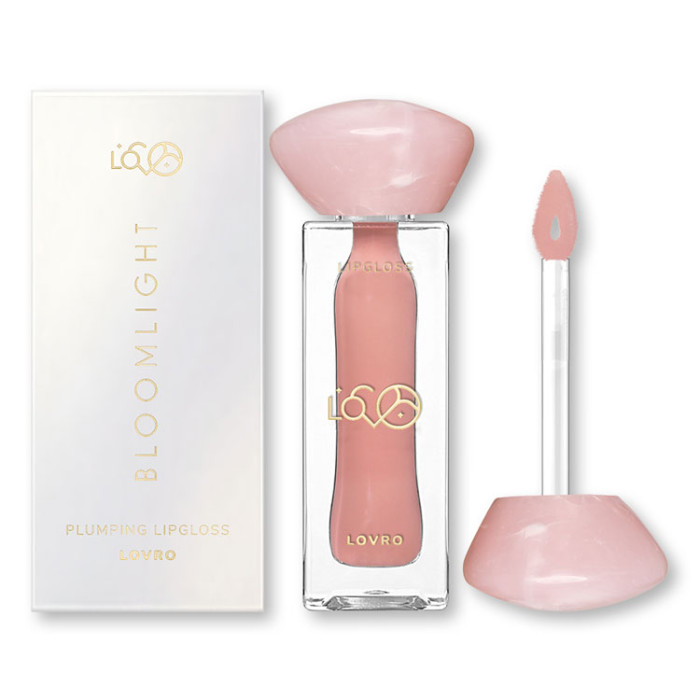 Блиск для губ LOVRO Bloomlight з ефектом візуального збільшення губ, 04 Nude Muse, 5,5 г (5906448730118)