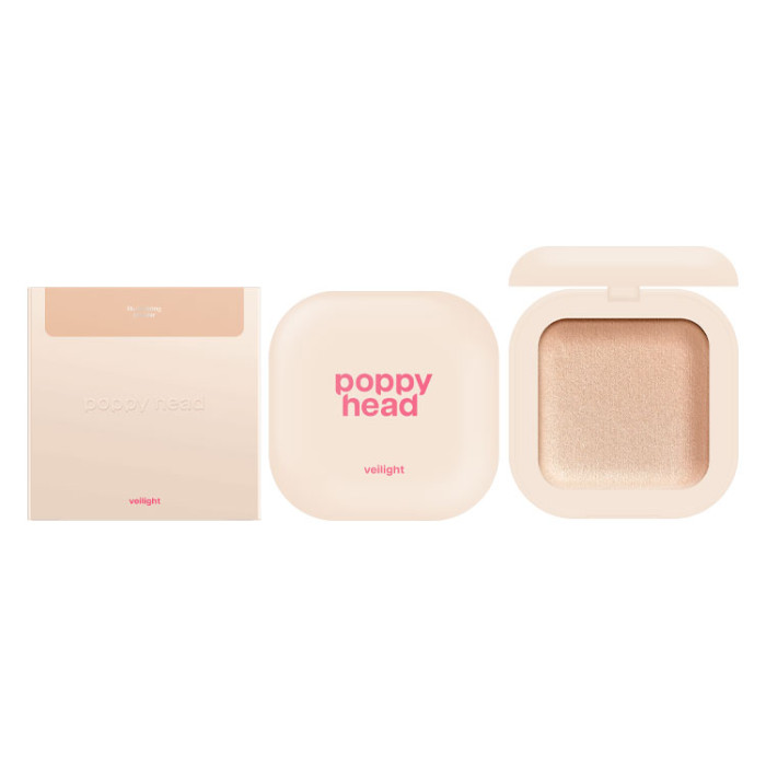 Запечена сяюча пудра для обличчя POPPY HEAD Veilight, 02 Sunlit Aura, 12 г (5903843265481)