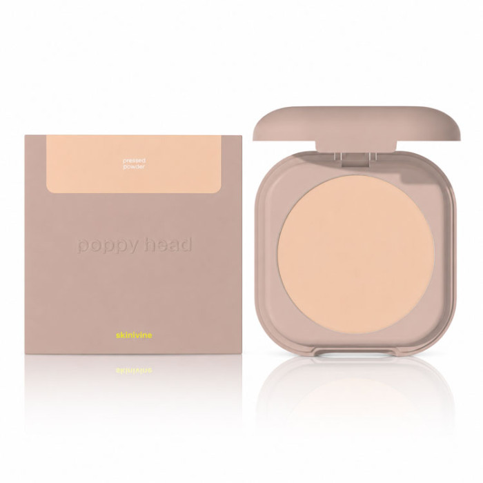 Компактна пудра для обличчя POPPY HEAD Skinivine, 02 Truly (5903843265801)