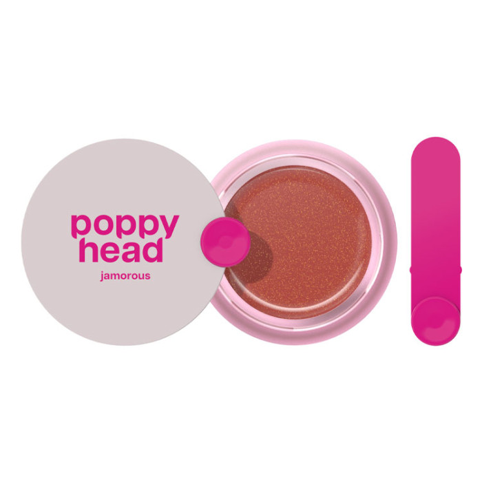 Маска для губ POPPY HEAD Jamorous Shimmer із мерехтливим ефектом, 02 Nude Wink (5903843265757)
