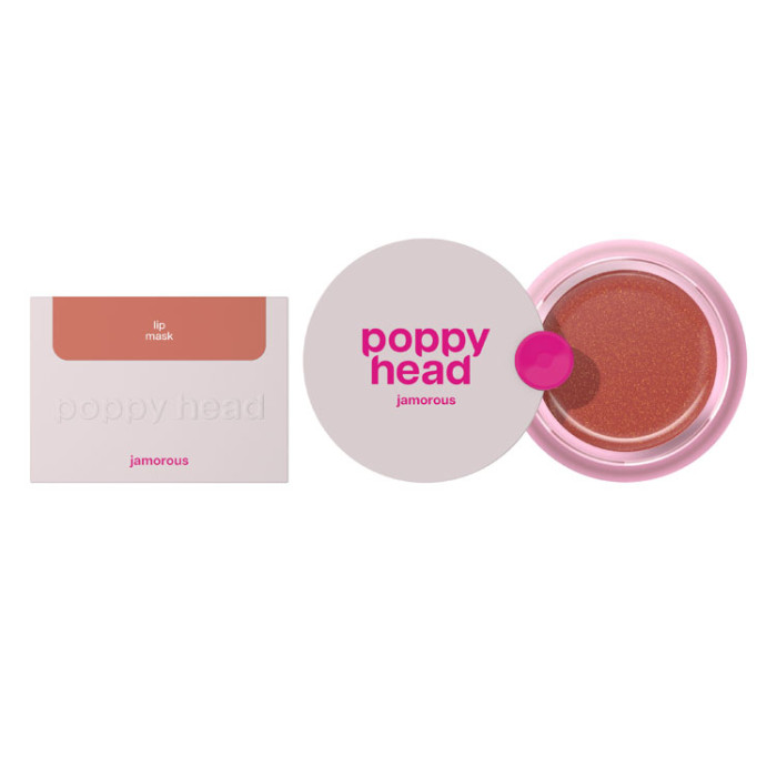 Маска для губ POPPY HEAD Jamorous Shimmer із мерехтливим ефектом, 02 Nude Wink (5903843265757)