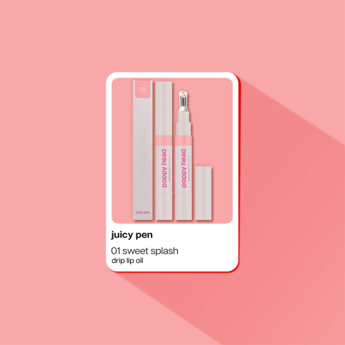 Олія для губ POPPY HEAD Juicy Pen Drip, 01 Sweet Splash (5903843265122)