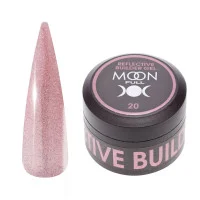 Гель для нарощування нігтів Moon Full Reflective Builder Gel з шимером світловідбиваючий №20, 30 м (5905123023026)